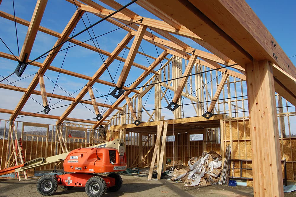 Timber Framed Retail, West Lebanon, NH — detail 2